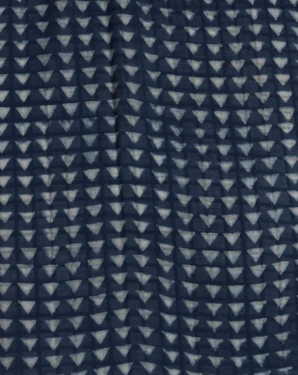 Indigo Akola Hand Block Cotton Fabric ( Width 60 Inch )