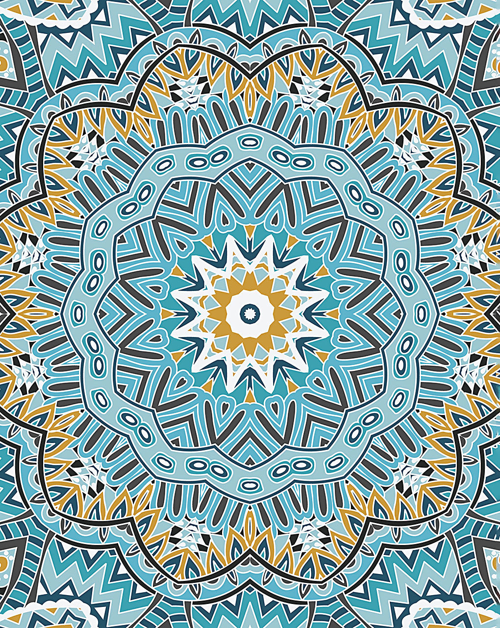 Mandala Digital Print