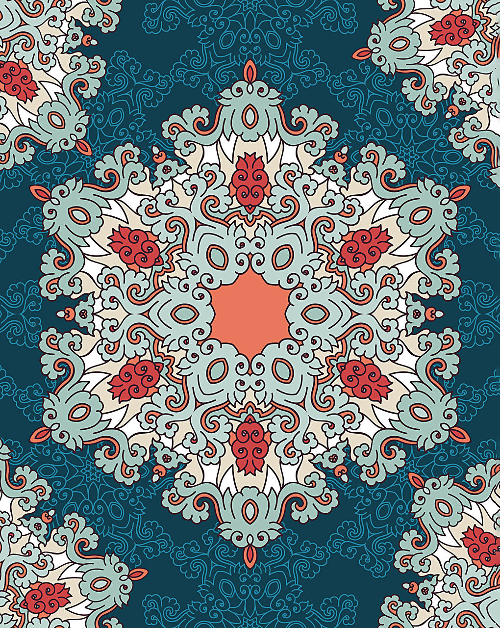 Mandala Digital Print